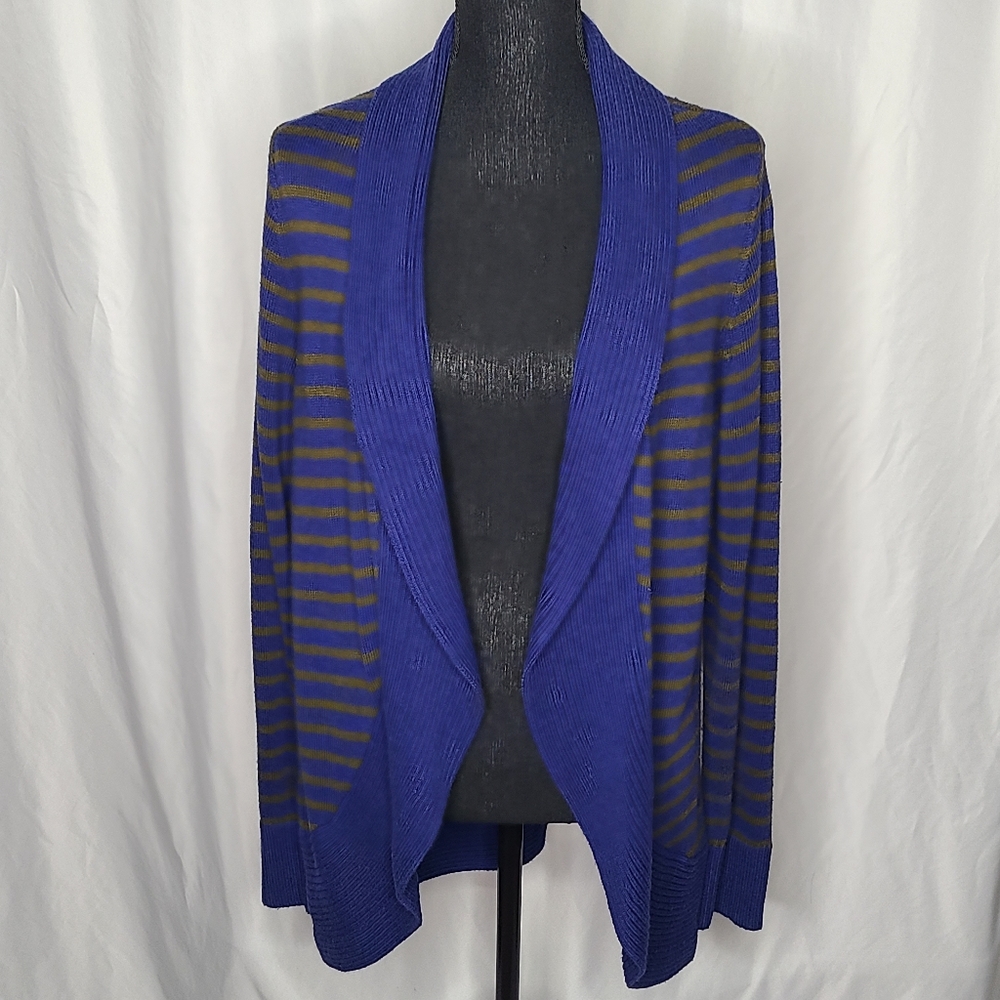 Ann Taylor striped open cardigan size XL
